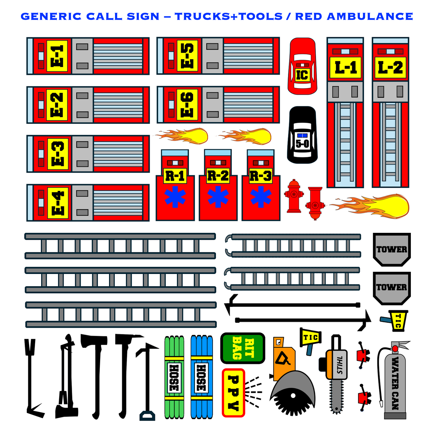 Strategy & Tactics Training Magnets - Urban/Suburban Set