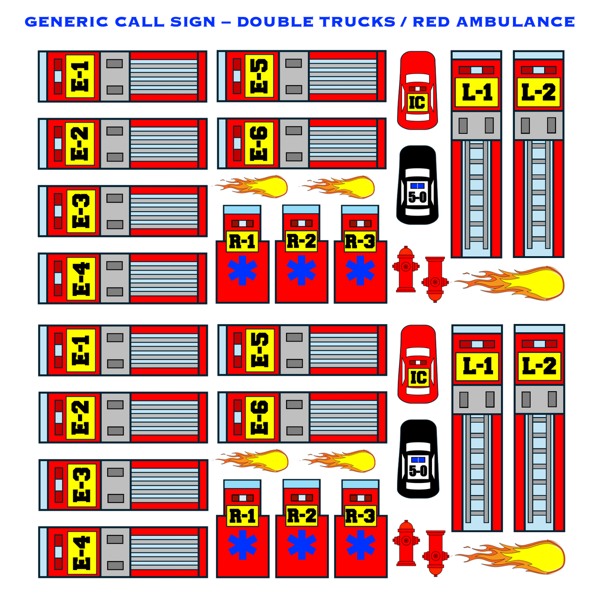 Strategy & Tactics Training Magnets - Urban/Suburban Set