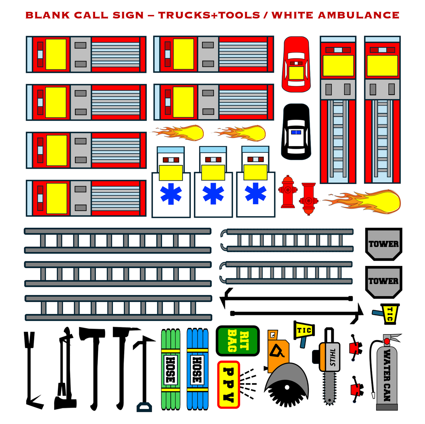 Strategy & Tactics Training Magnets - Urban/Suburban Set
