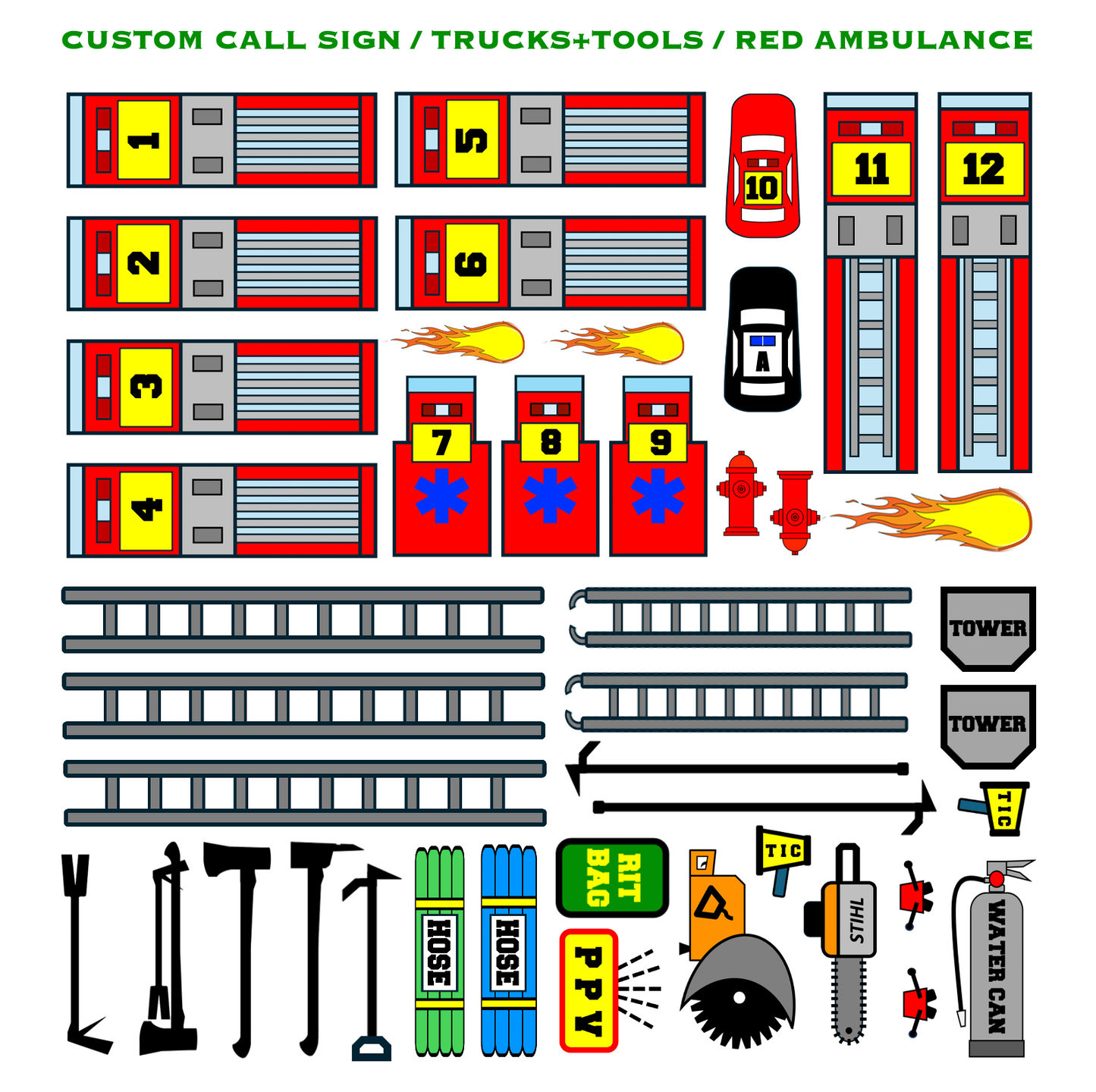 Strategy & Tactics Training Magnets - Urban/Suburban Set