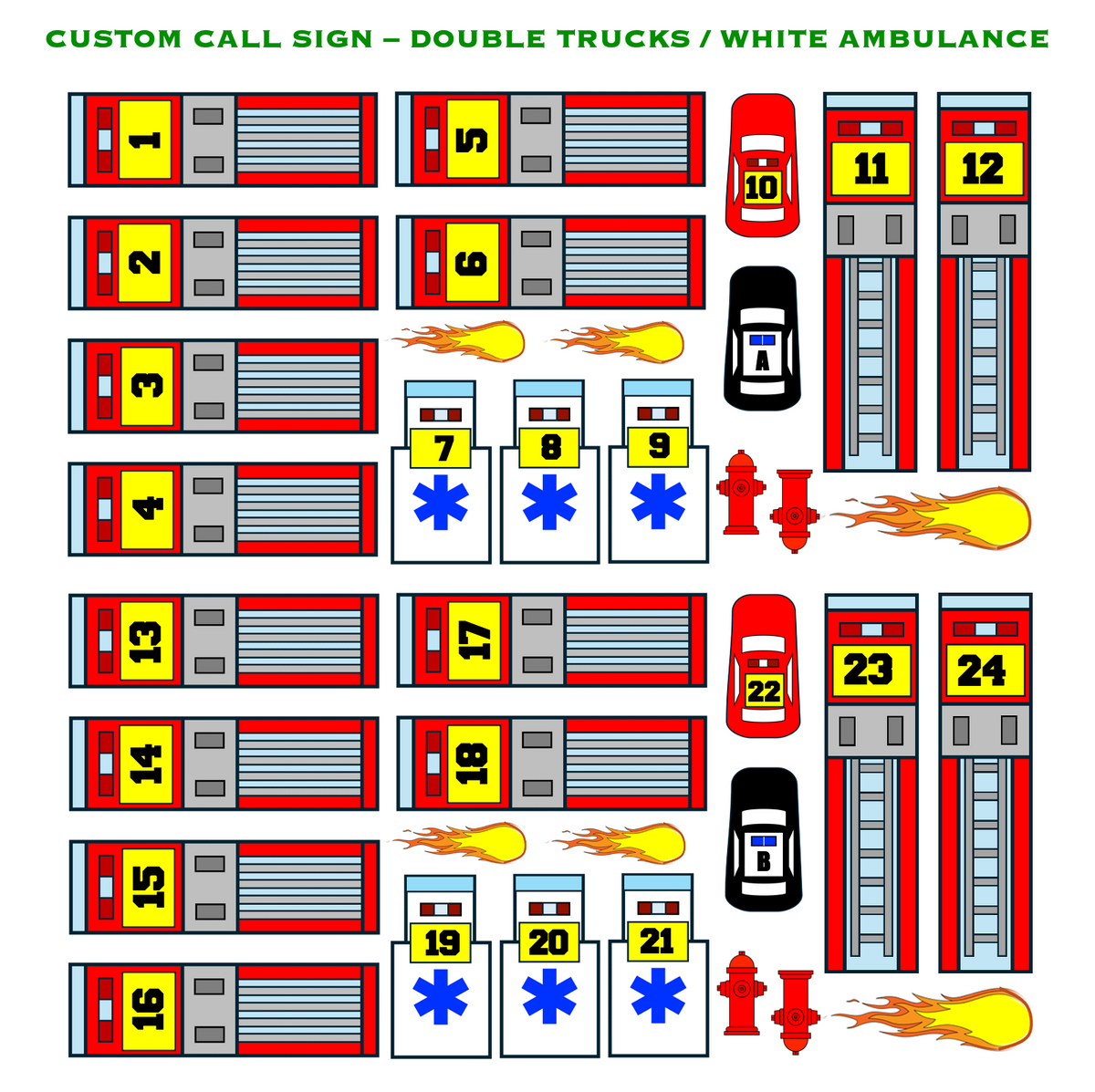 Strategy & Tactics Training Magnets - Urban/Suburban Set
