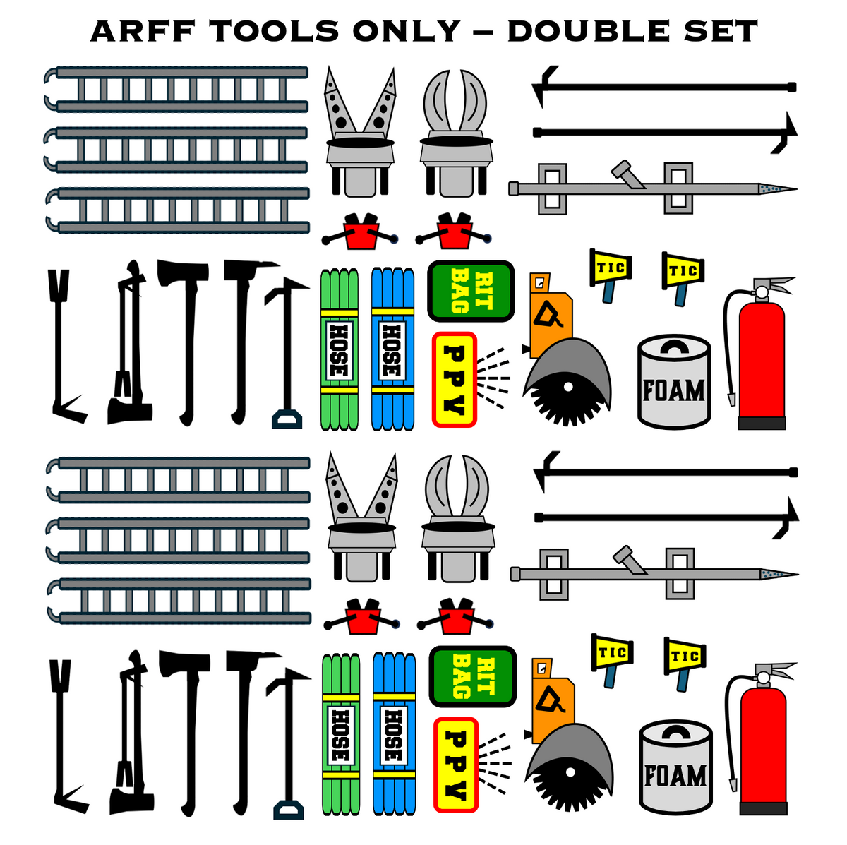 Strategy & Tactics Training Magnets - MILITARY ARFF SET