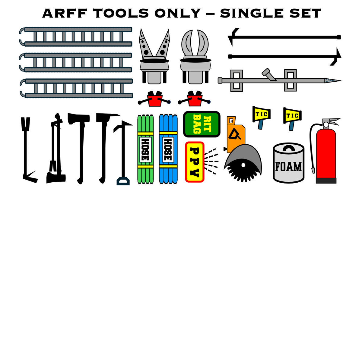 Strategy & Tactics Training Magnets - MILITARY ARFF SET
