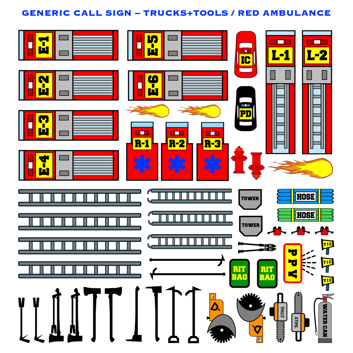 Strategy & Tactics Training Magnets - URBAN & SUBURBAN SET