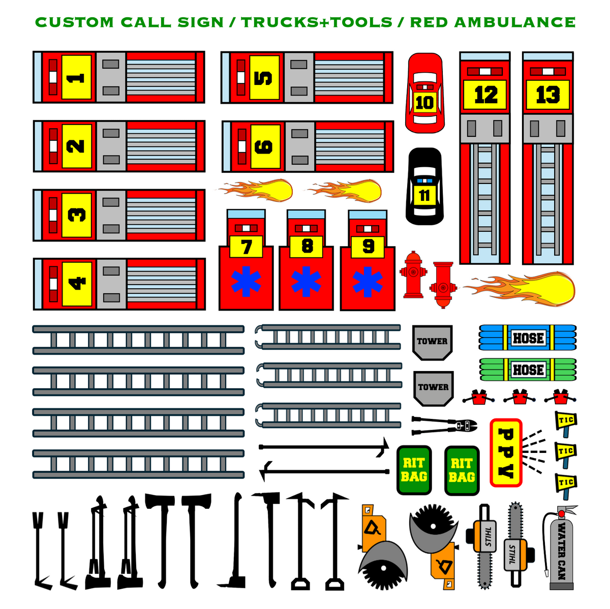 Strategy & Tactics Training Magnets - URBAN & SUBURBAN SET