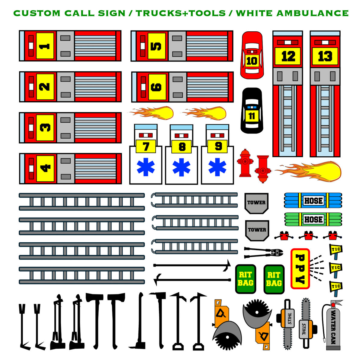 Strategy & Tactics Training Magnets - URBAN & SUBURBAN SET