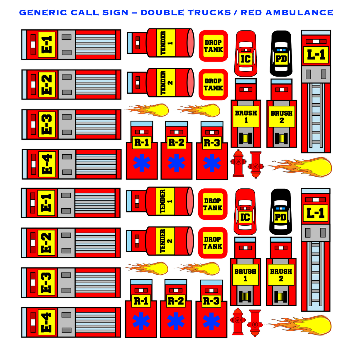 Strategy & Tactics Training Magnets - RURAL SET