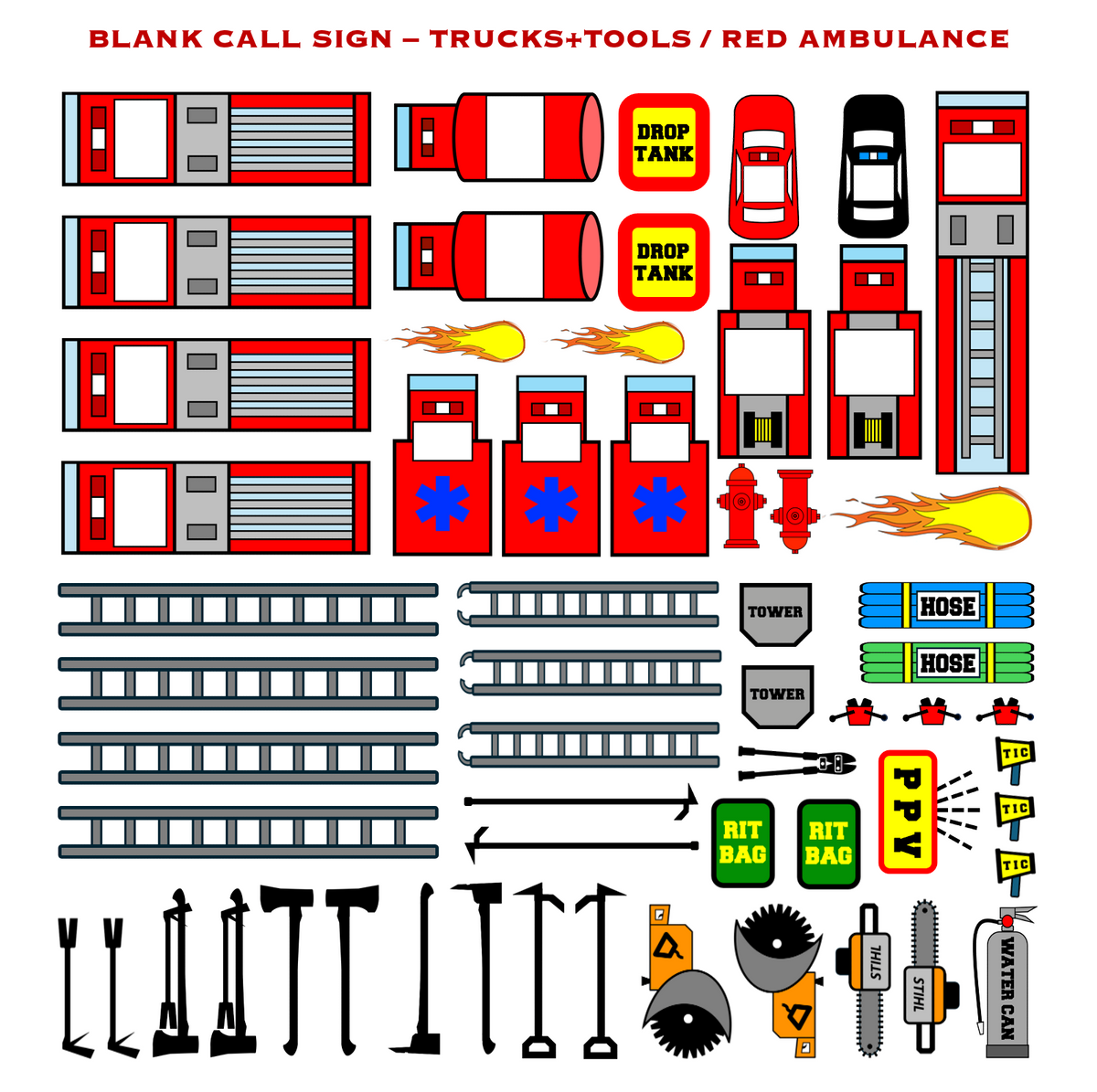 Strategy & Tactics Training Magnets - RURAL SET