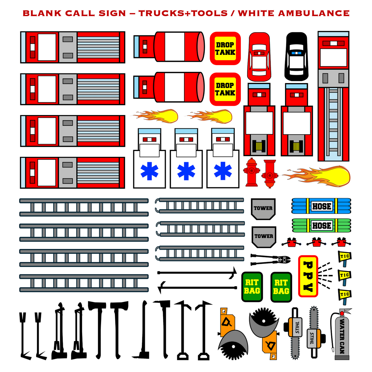 Strategy & Tactics Training Magnets - RURAL SET