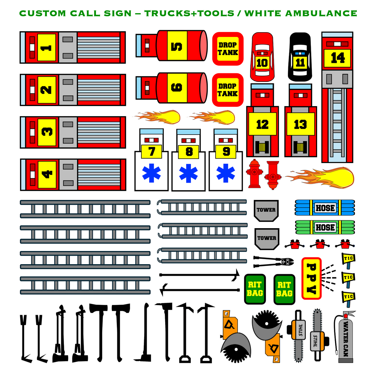 Strategy & Tactics Training Magnets - RURAL SET