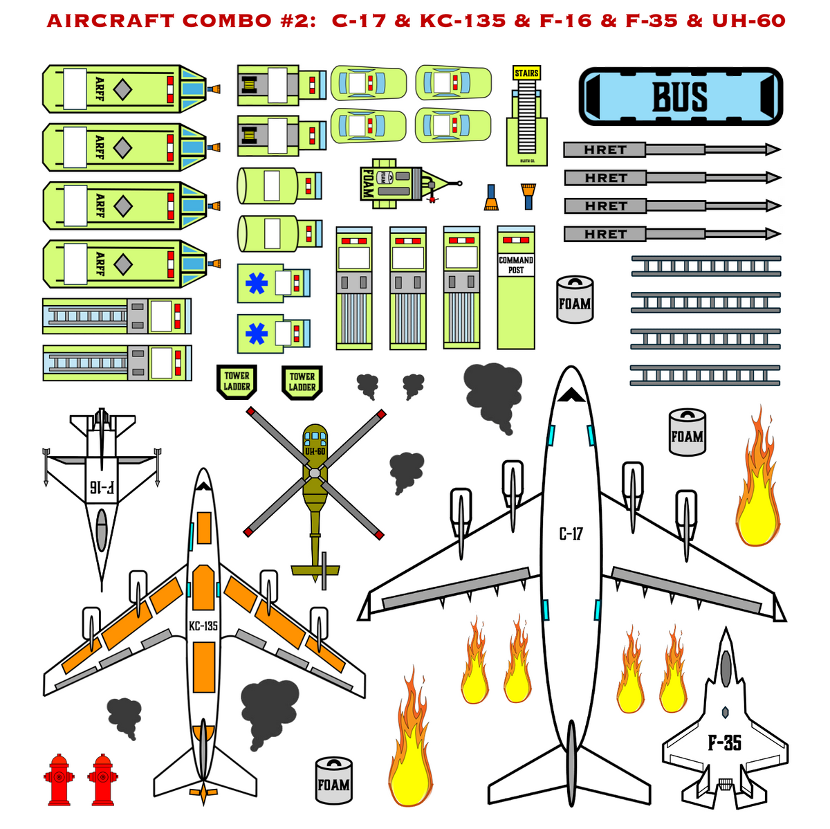 Strategy & Tactics Training Magnets - MILITARY ARFF SET
