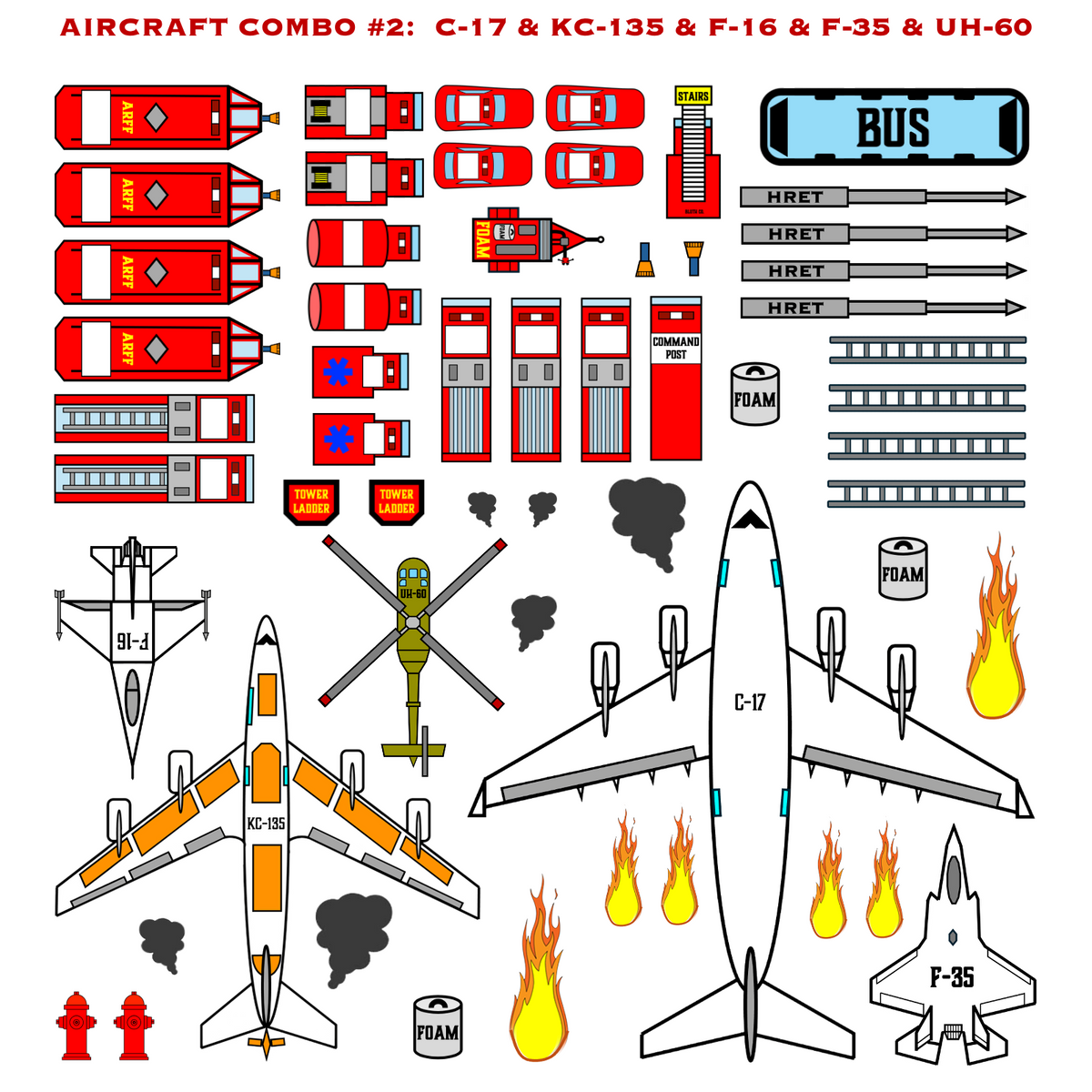Strategy & Tactics Training Magnets - MILITARY ARFF SET