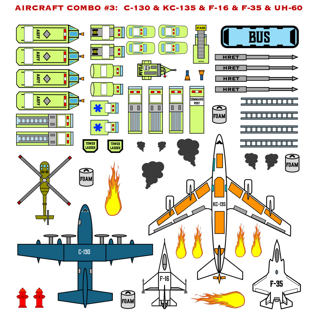 Strategy & Tactics Training Magnets - MILITARY ARFF SET