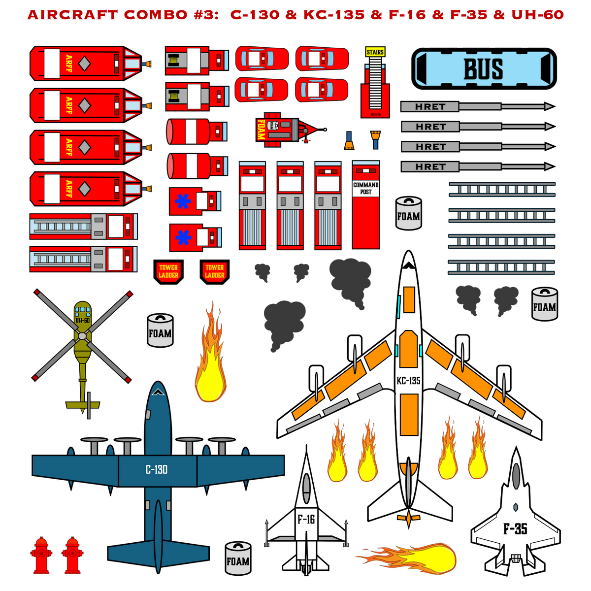 Strategy & Tactics Training Magnets - MILITARY ARFF SET