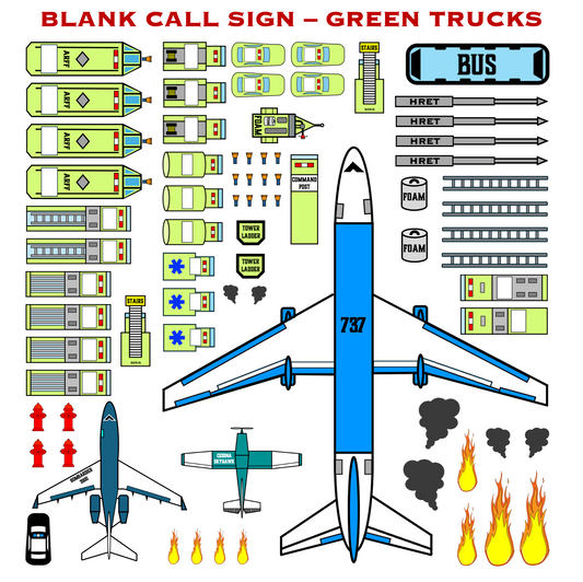 Strategy & Tactics Training Magnets - AIRPORT ARFF SET