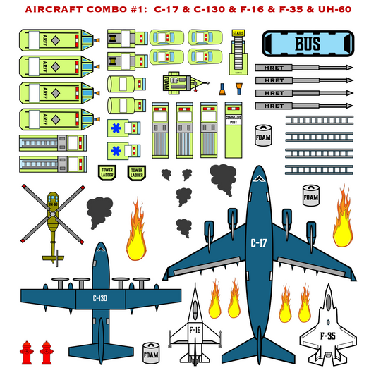 Strategy & Tactics Training Magnets - MILITARY ARFF SET