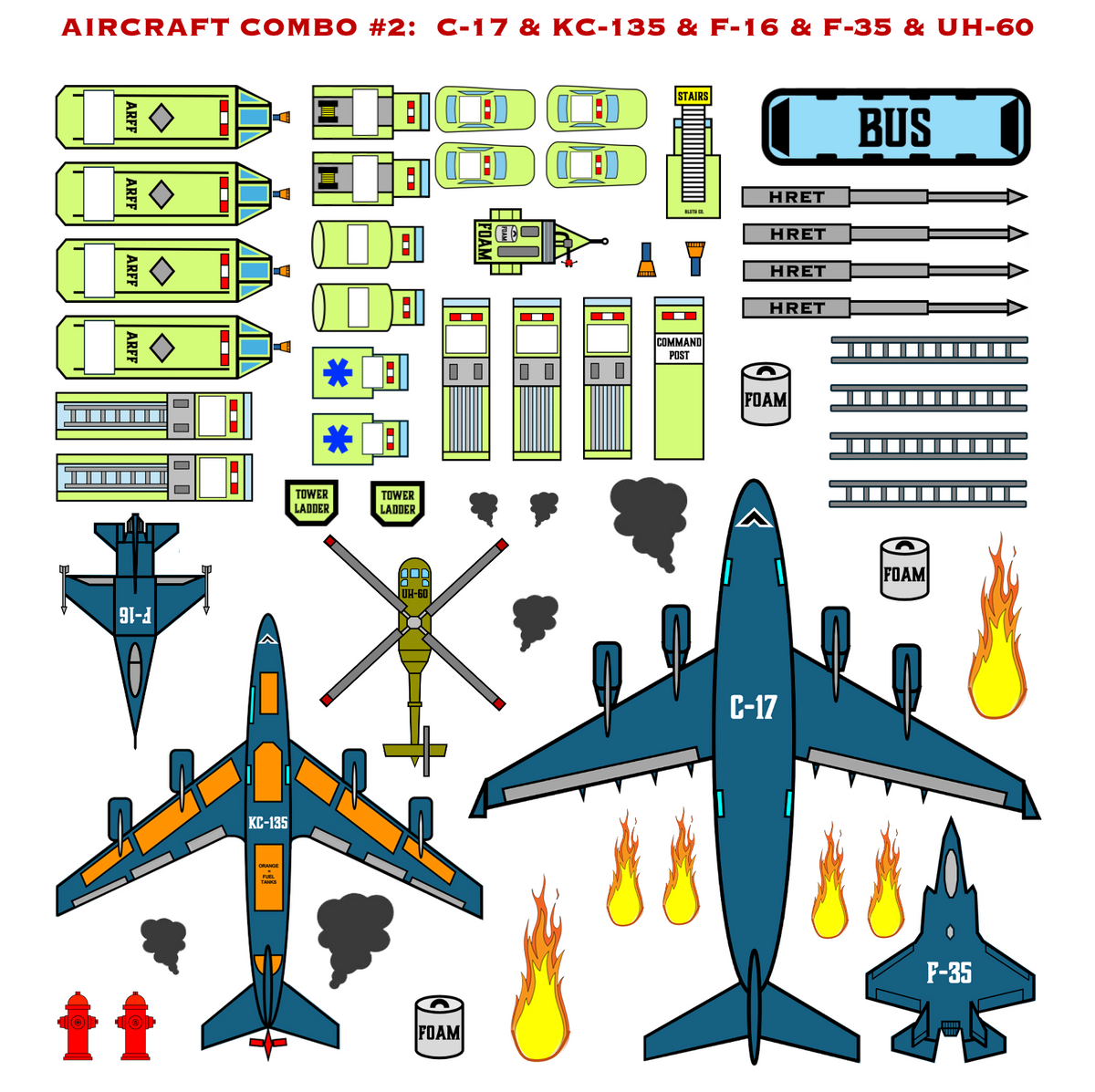 Strategy & Tactics Training Magnets - MILITARY ARFF SET
