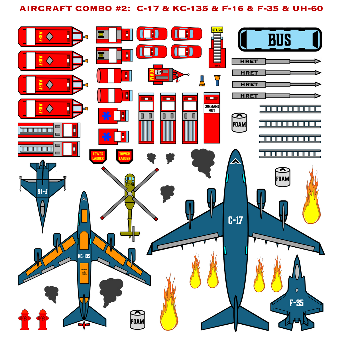 Strategy & Tactics Training Magnets - MILITARY ARFF SET