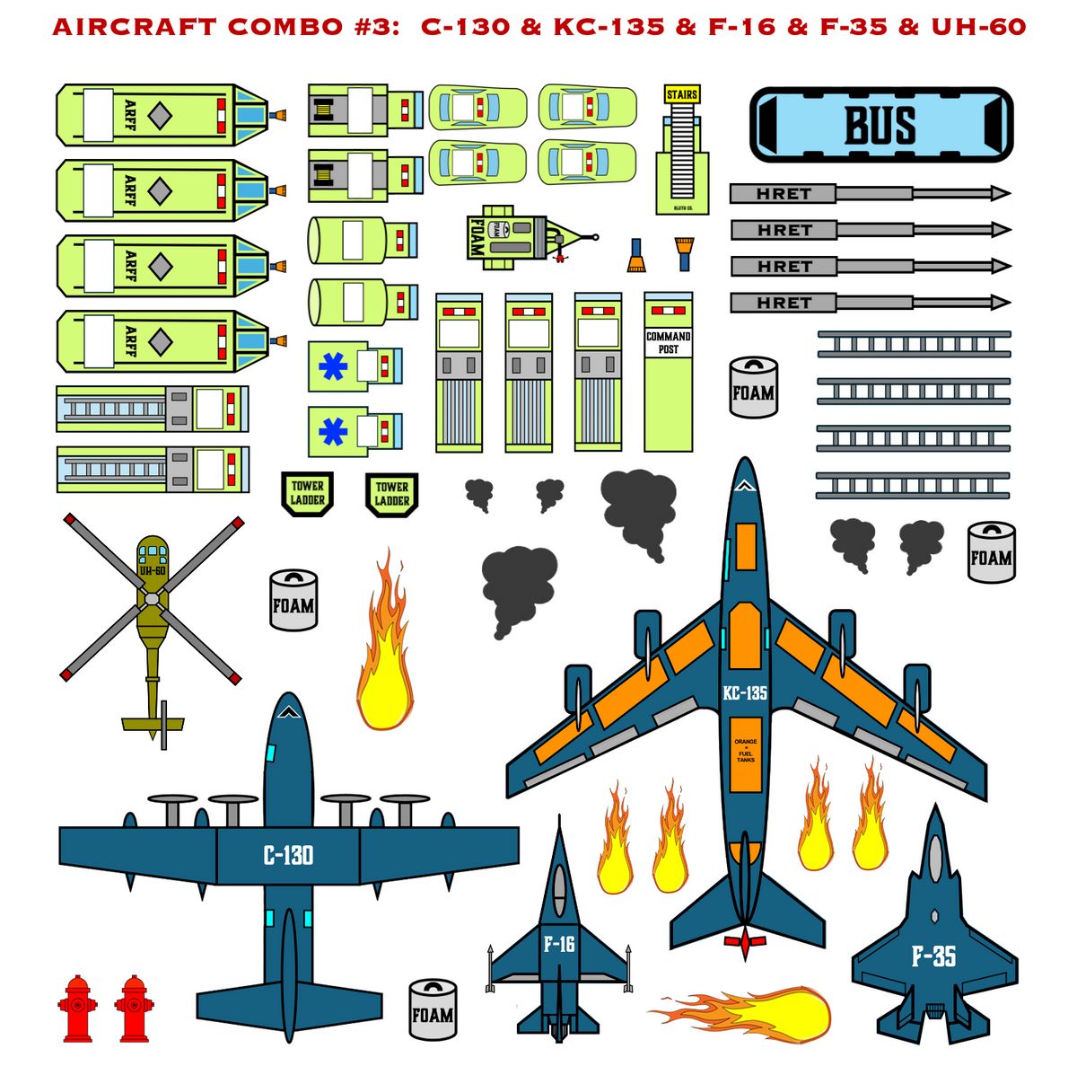 Strategy & Tactics Training Magnets - MILITARY ARFF SET