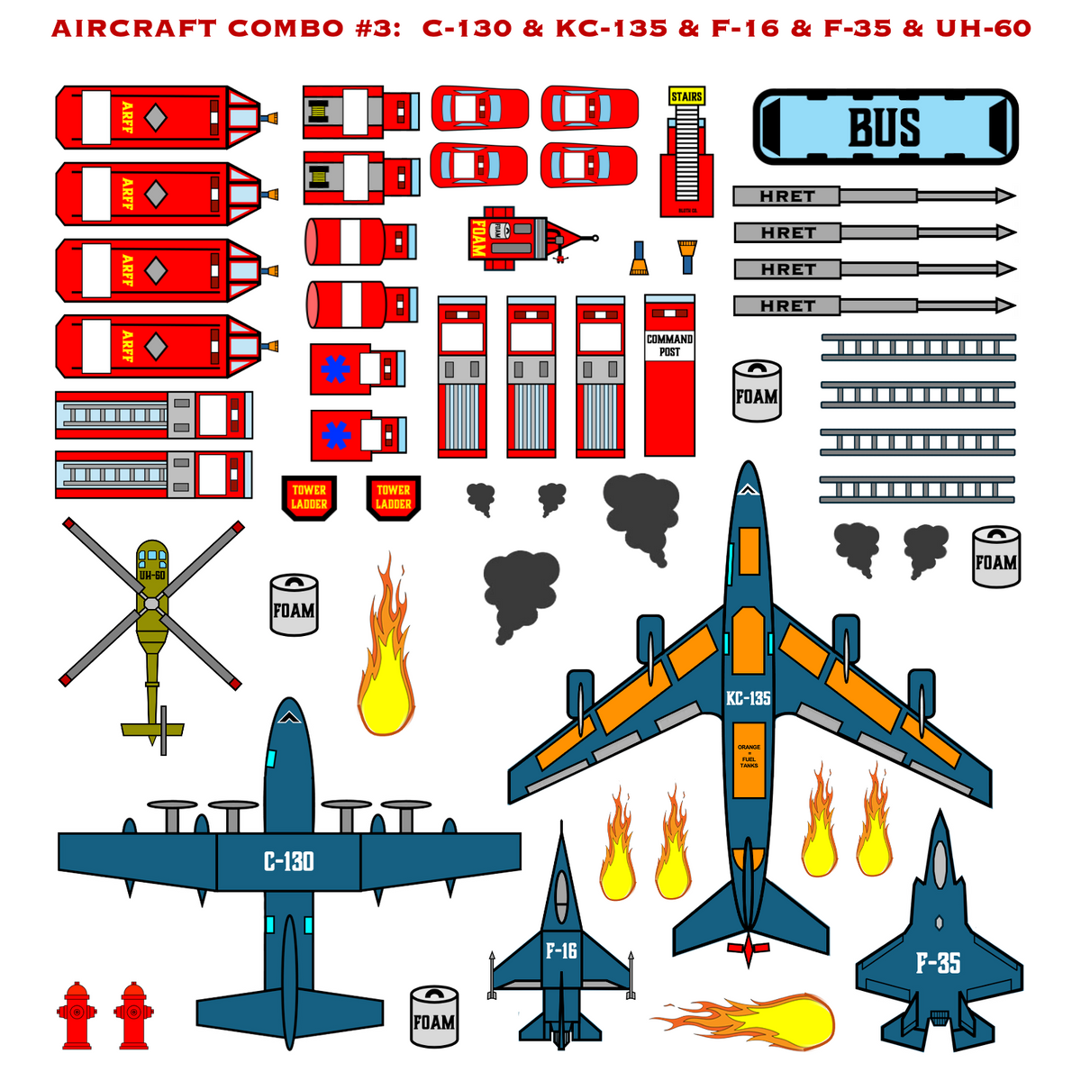 Strategy & Tactics Training Magnets - MILITARY ARFF SET
